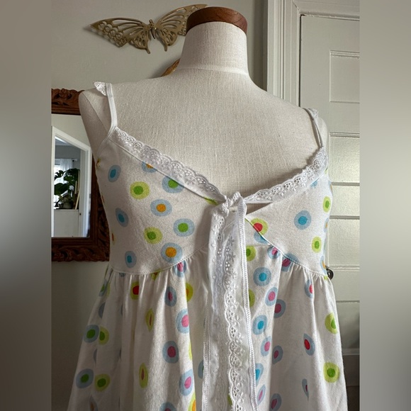 White Polkadot Nightgown - Picture 2 of 4